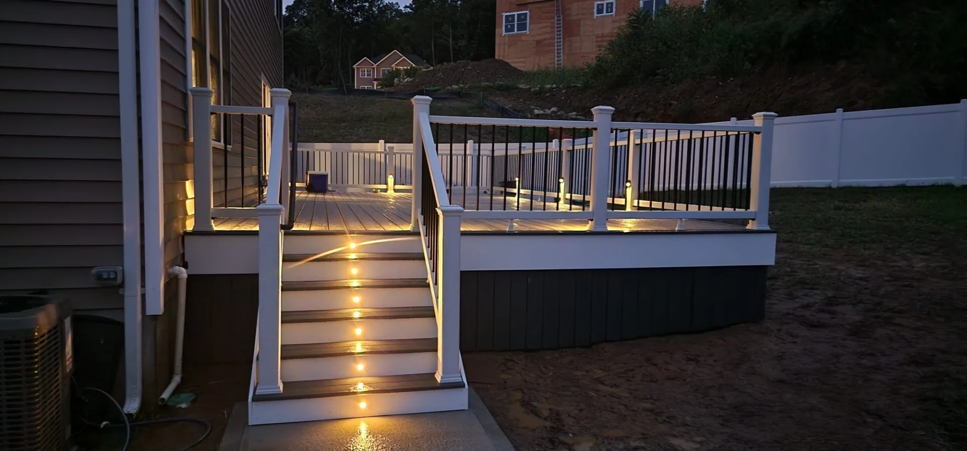 Deck with Fire Pit Area in Allentown, PA