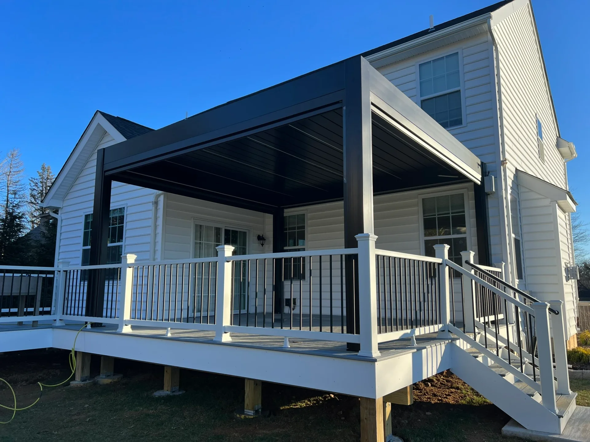 Deck with Custom Pergola in Phillipsburg, NJ