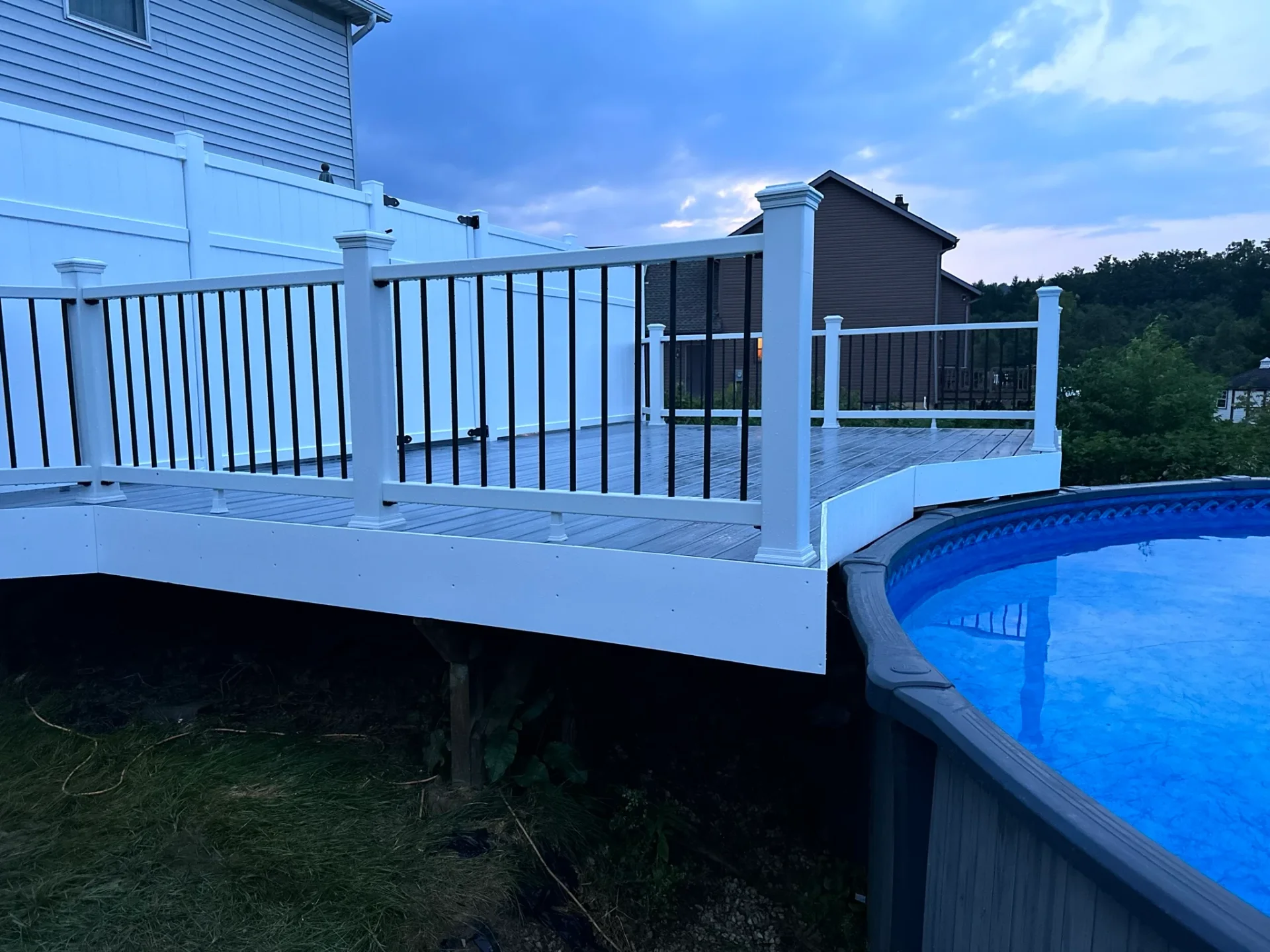 Pool Deck with Safety Features in Easton, PA